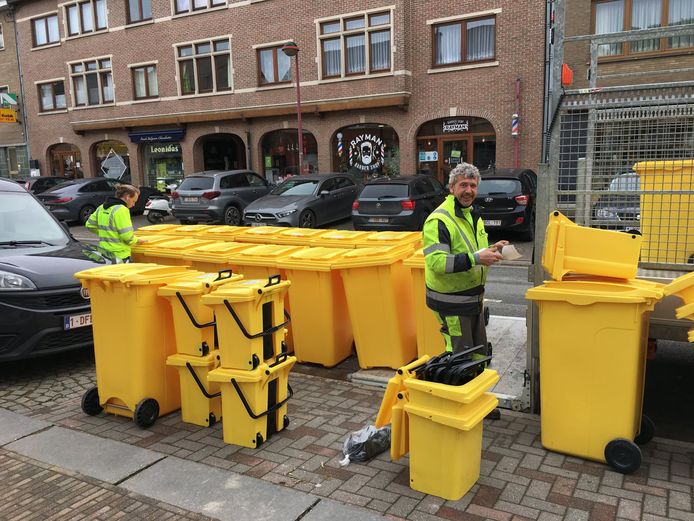 De gele containers zullen binnenkort ook in Linter opduiken.