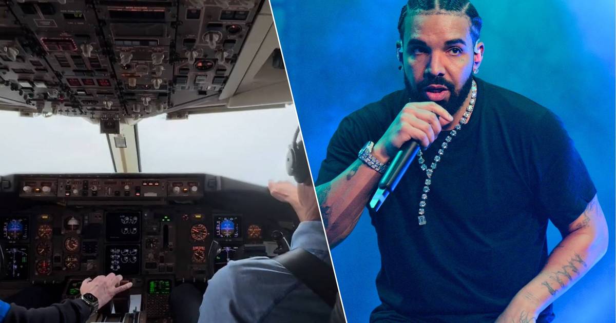 Aspetto.  Drake filma il momento terrificante in cui un aereo privato è costretto ad atterrare mentre i piloti non possono vedere nulla |  celebrità