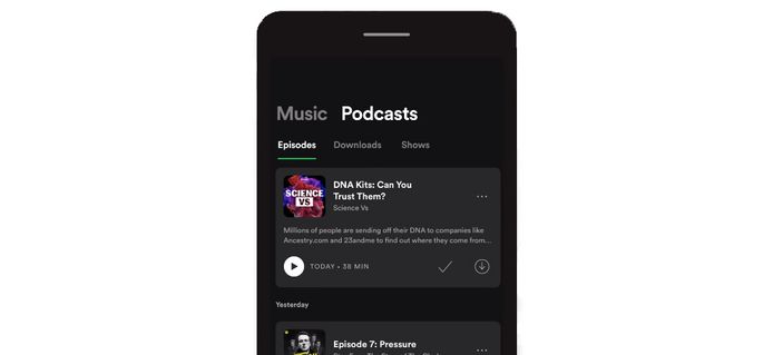 Nieuw: ‘Podcasts’ krijgt een prominent plaatsje in de bibliotheek.