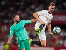 Real Madrid maakt La Liga razend spannend met zege op Sevilla van De Jong