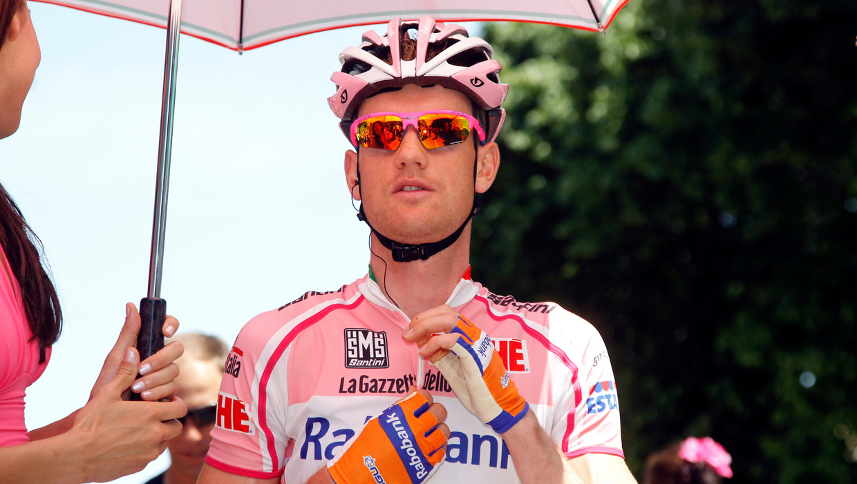 Pieter Weening, vorige maand tijdens de Giro. Beeld AFP