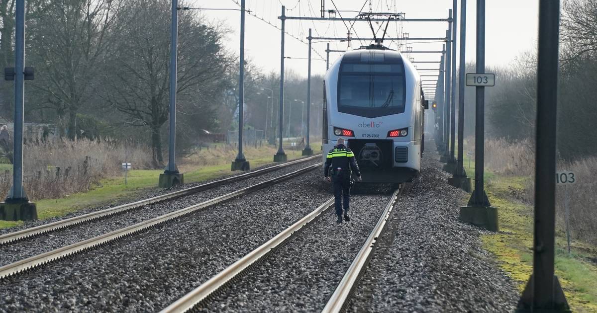 Machinist schrikt van spoorloper bij Groessen: treinverkeer meer dan een uur plat