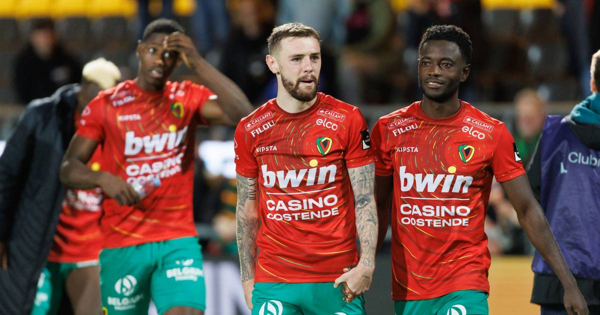 Matchwinnaars Atanga en Boonen (KV Oostende): “Deze overwinning geeft ons  vertrouwen” | Sport in de buurt | hln.be