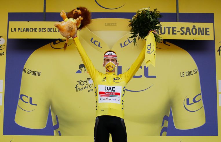 Tadej Pogacar. Beeld Pool via REUTERS