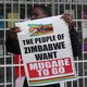 Duizenden Zimbabwanen in Harare de straat op voor het vertrek van Mugabe
