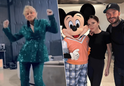 CELEB 24/7. Sharon Stone showt haar beste dansmoves en de Beckhams genieten van Disney World
