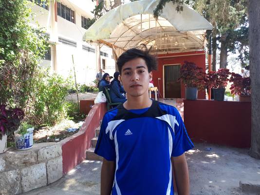 Bashar (15) uit Libanon.