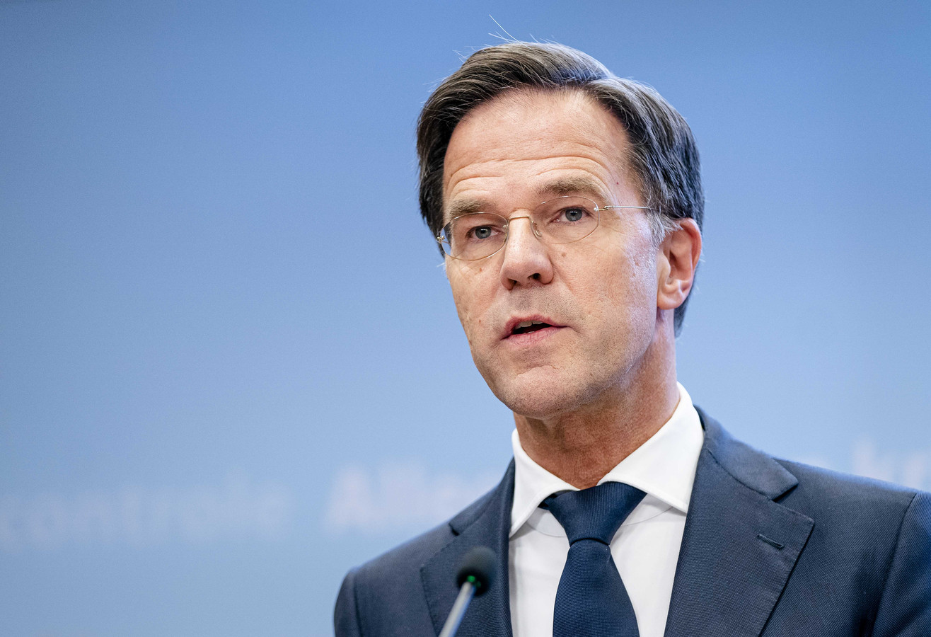 De Nederlandse ontslagnemende premier Mark Rutte.