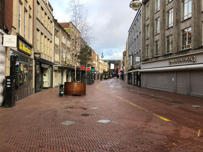 Zondagochtend was het nog rustig in de binnenstad van Eindhoven.