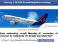 Oplichters beloven tickets Brussels Airlines op Facebook