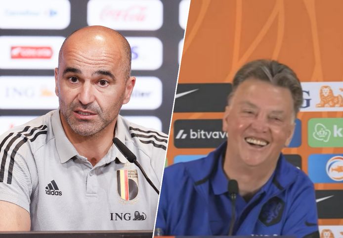 Roberto Martínez en Louis van Gaal.