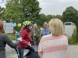 Aan het UZA in Edegem werd er geapplaudisseerd voor fietsende medewerkers.