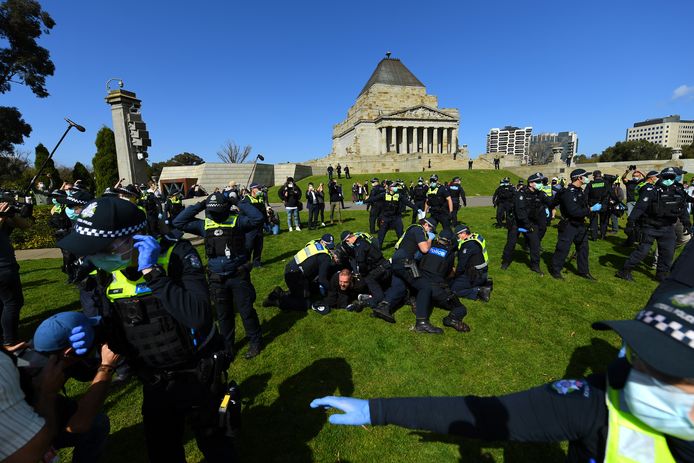 Arrestaties bij anti-lockdownprotesten in Melbourne