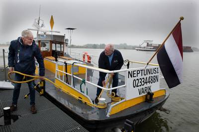 Pontje Neptunus1 na ‘niet het beste’ vaarseizoen alweer in de winterstalling