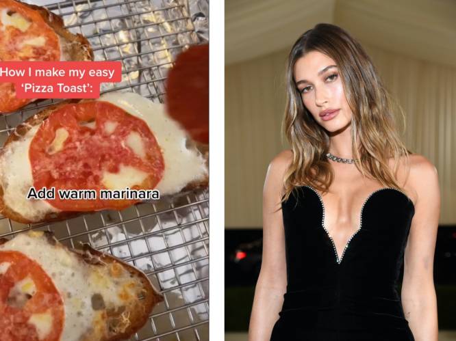 ‘Pizza toast’-recept van topmodel Hailey Bieber verovert het internet en is perfect voor wie houdt van pizza en burrata