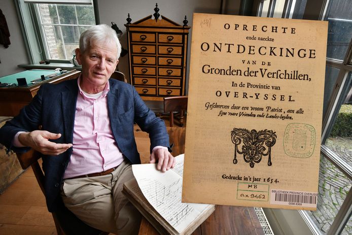 Jan Haverkate promoveerde vorig jaar op zijn onderzoek naar de pamfletoorlog in Overijssel in de Gouden Eeuw. Onlangs verscheen zijn onderzoek in boekvorm onder de titel ‘Spindoctors van de Gouden Eeuw’.