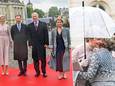 KIJK. Door weer en wind: koning Filip en koningin Mathilde verwelkomen Luxemburgs vorstenpaar op eerste dag van het staatsbezoek