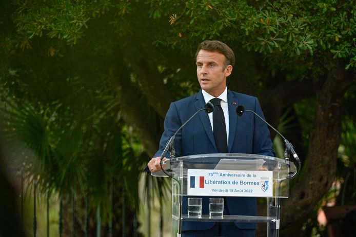 Franse president Emmanuel Macron.