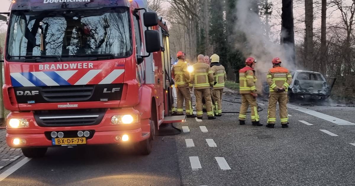Bestuurder komt om het leven door eenzijdig ongeluk bij Doetinchem.