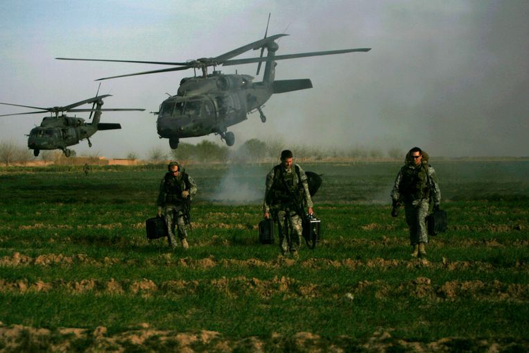 Archiefbeeld. Amerikaanse soldaten in Afghanistan. (24/02/2010) Beeld AFP