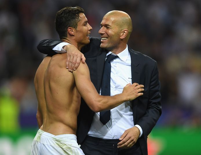 Zidane met Ronaldo.