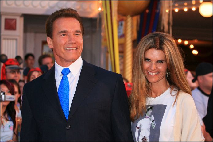 Arnold Schwarzenegger en Maria in 2006.