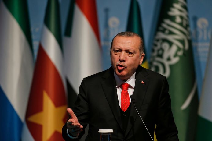 Recep Tayyip Erdogan, de voorzitter van IOC.