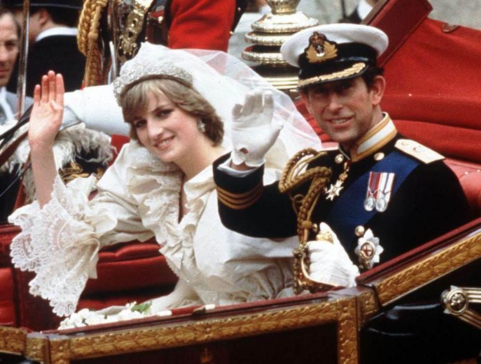 Het huwelijk van Charles en Diana in 1981.