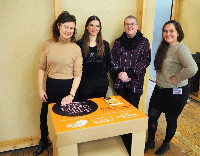 Op de foto (vlnr) Ilse Baert, Linda Roosens, Sharon Dupont en Birgit Leenknegt