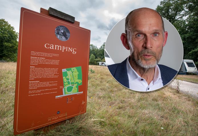 Robert Jan Jonker baalt van de sluiting van de camping op de Hoge Veluwe.