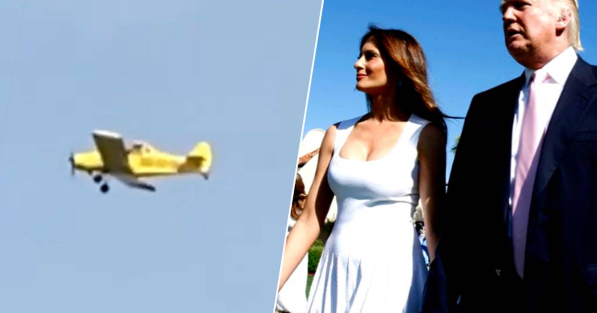 “Sei perso di nuovo, Donald!”: Un aereo con un’insegna satirica sorvola Mar-a-Lago |  uno sconosciuto