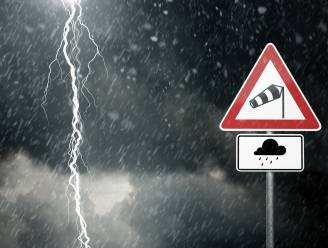 Code geel: KMI waarschuwt voor windstoten, hagel en wateroverlast