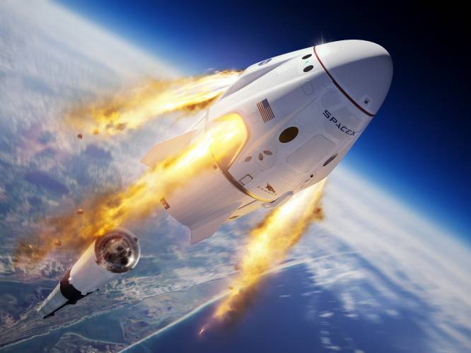 SpaceX lanceert de ‘Crew Dragon’ met Amerikaanse astronauten aan boord: alle cijfers en details over historische ruimtevlucht