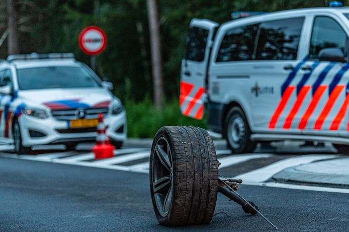 Achtervolging vanuit Tilburg eindigt met crash in België.
