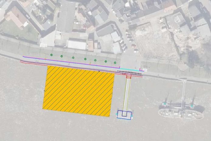 Het gaat om een stuk Schelde van zo'n 2.500 vierkante meter dat in concessie wordt gegeven.
