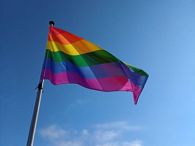 In Bekkevoort hangt regenboogvlag uit op Internationale Dag Tegen Holebifobie en Transfobie