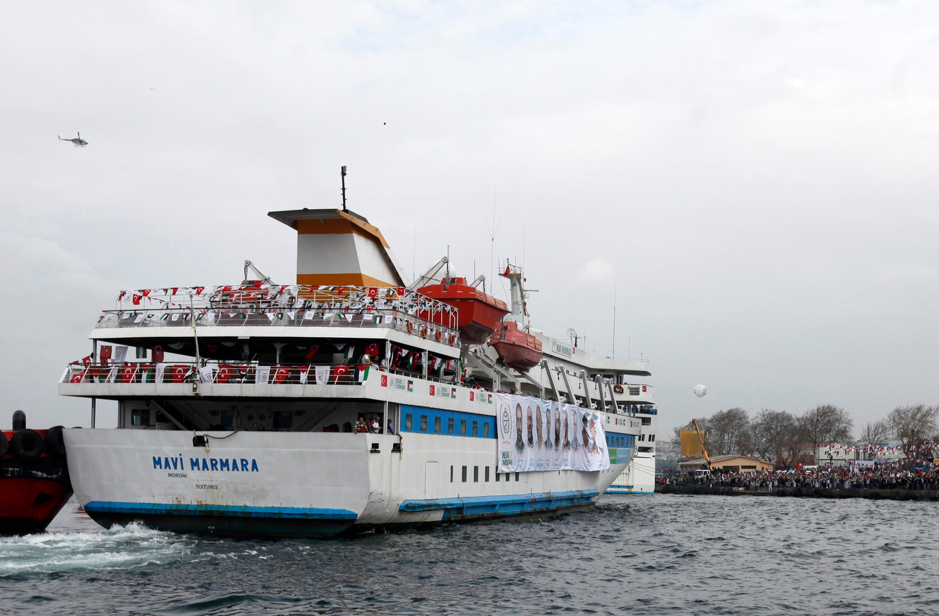 Le Mavi Marmara à son retour à Istabul en décembre 2010.