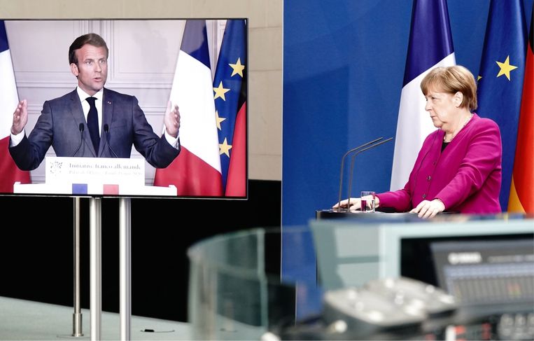 ‘Europa is aan het scheuren. Sommige regio's kunnen nauwelijks nog mee met de moderne tijd. Daarom is het plan van Merkel en Macron voor Europese steun zo belangrijk.’ Beeld 