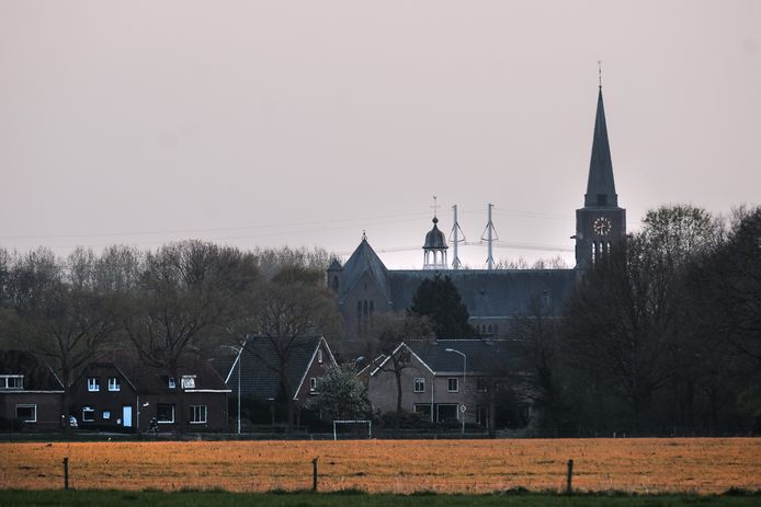 Akker met onnatuurlijke kleur aan de rand van Silvolde.