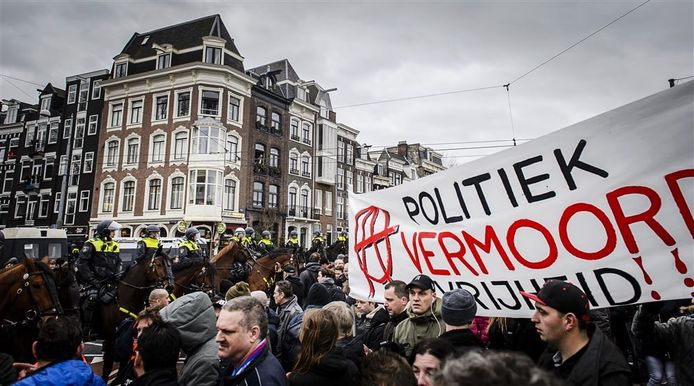 Demonstratie Pegida Amsterdam