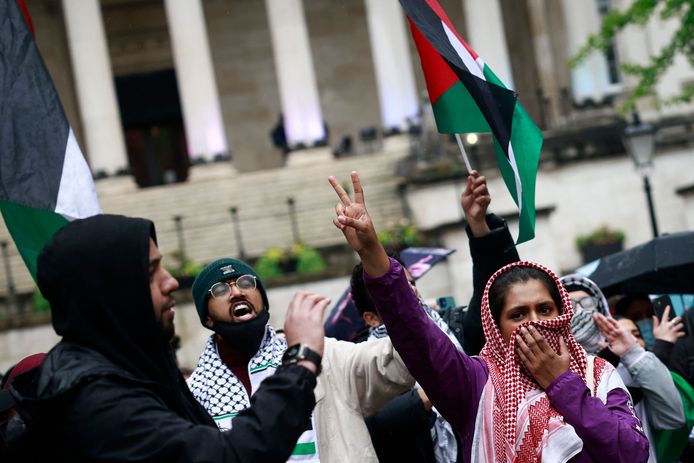 Pro-Palestijnse protesten in Londen.