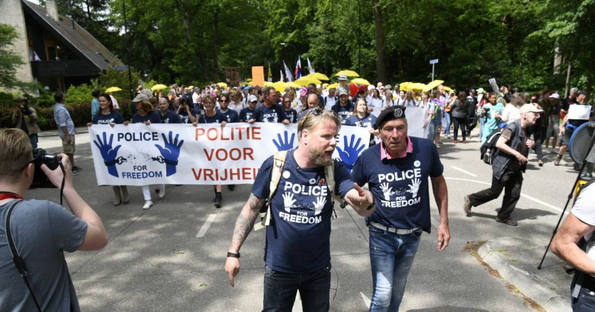 Protestmars Omstreden Actiegroep Trekt Duizenden Mensen Politie Pakt Vlaggenstokken Af Home Gelderlander Nl
