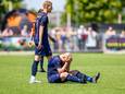 Teleurstelling bij aanvoerder Bart Roelofs die zijn laatste wedstrijd speelde bij Montfoort SV'19. De club is uitgeschakeld in de nacompetitie.