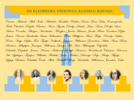 Van Cunera tot de eerste vrouwelijke wethouder: 101 kleurrijke Rhenense vrouwen bij elkaar in een boekje