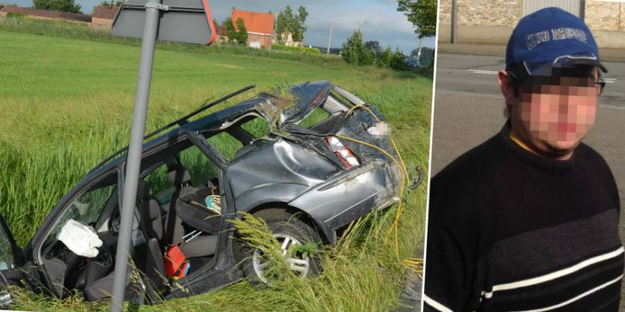 Vorig jaar veroorzaakte Manolito H. (rechts) al een zwaar ongeval toen hij dronken achter het stuur had. Zijn zoontje van vijf vloog toen uit de auto en belandde in coma.