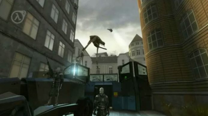 Een schermafbeelding uit de trailer van Half-Life 2.