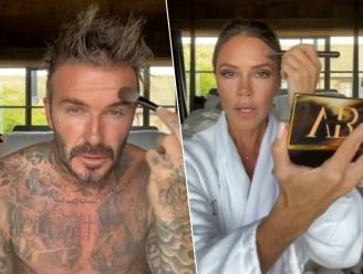 David Beckham steekt de draak met echtgenote in make-up-tutorial: “Blijkbaar is dit de beste manier volgens Victoria Beckham beauty!”