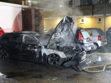 Audi fors beschadigd door brand in Ede