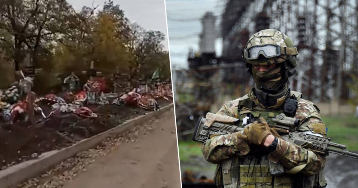 Видео показывает «братскую могилу» российских солдат длиной в километр |  Война Украина и Россия