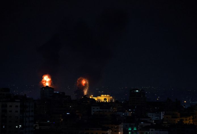 Explosies op Gaza.